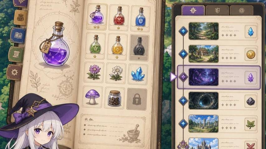 魔女秘药 操作界面 页面配图 8